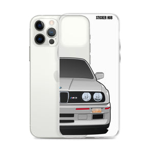 Silver BMW E30 - iPhone Case