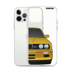 Yellow BMW E30 - iPhone Case