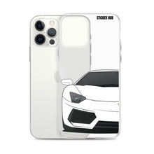 Load image into Gallery viewer, White Lamborghini Aventadoor - iPhone Case