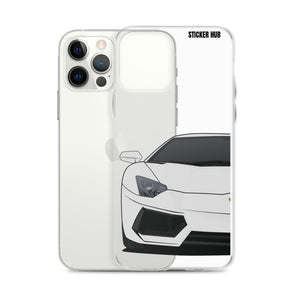 Silver Lamborghini Aventadoor - iPhone Case