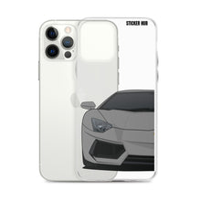 Load image into Gallery viewer, Gray Lamborghini Aventadoor - iPhone Case