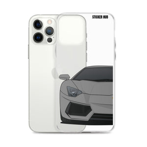 Gray Lamborghini Aventadoor - iPhone Case