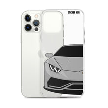 Load image into Gallery viewer, Silver Lamborghini Huracan - iPhone Case