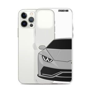 Silver Lamborghini Huracan - iPhone Case