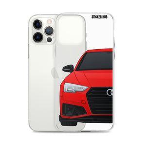 Red B9 Audi S4 "Facelift" - iPhone Case