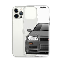 Load image into Gallery viewer, Gray R34 Nissan GTR - iPhone Case