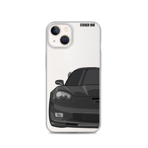 Black C6 Corvette Z06 - iPhone Case