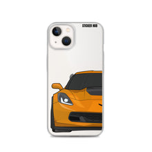 Load image into Gallery viewer, Sebring Orange C7 Corvette Z06 - iPhone Case