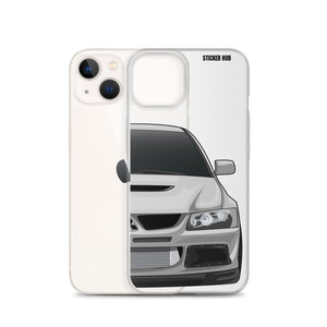 Silver Mitsubishi Evo - iPhone Case