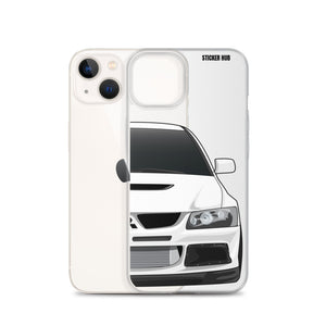 White Mitsubishi Evo - iPhone Case