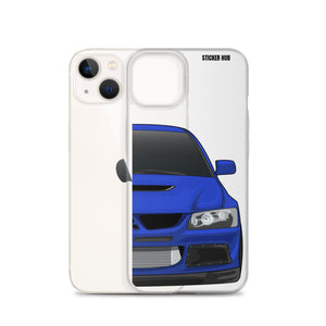 Blue Mitsubishi Evo - iPhone Case