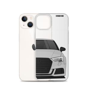 Silver B9 Audi S3 - iPhone Case