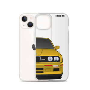 Yellow BMW E30 - iPhone Case