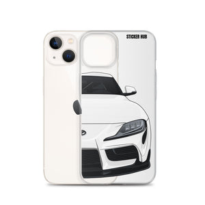 White MKV Toyota Supra - iPhone Case