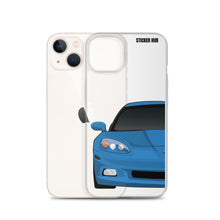 Load image into Gallery viewer, Jet Stream Blue C6 Corvette - iPhone Case