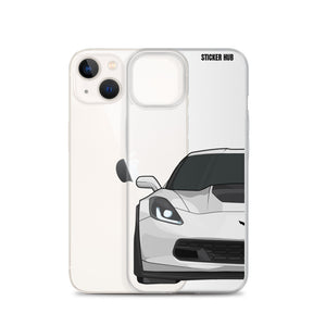 White C7 Corvette Z06 - iPhone Case