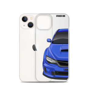 WR Blue 09-14 Subaru WRX STI - iPhone Case