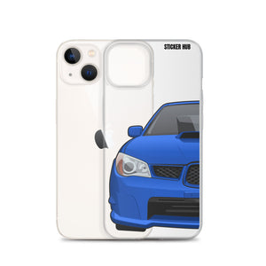 WR Blue 06-07 Subaru WRX STI - iPhone Case