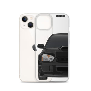 Black 03-05 Subaru WRX STI - iPhone Case