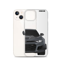 Load image into Gallery viewer, Gray 6th Gen Camaro ZL1 1LE - iPhone Case