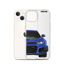 Load image into Gallery viewer, Hyper Blue 6th Gen Camaro ZL1 1LE - iPhone Case