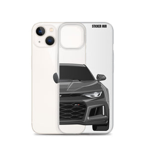 Gray 6th Gen Camaro ZL1 - iPhone Case