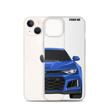 Load image into Gallery viewer, Hyper Blue 6th Gen Camaro ZL1 - iPhone Case