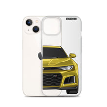 Load image into Gallery viewer, Yellow 6th Gen Camaro ZL1 - iPhone Case