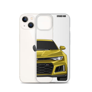 Yellow 6th Gen Camaro ZL1 - iPhone Case