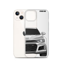 Load image into Gallery viewer, Silver 6th Gen Camaro ZL1 - iPhone Case