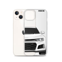 Load image into Gallery viewer, White 6th Gen Camaro ZL1 - iPhone Case