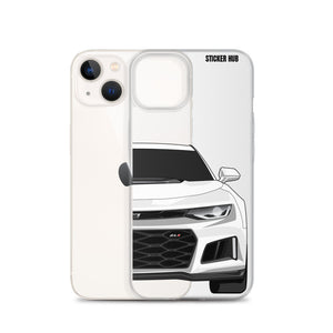 White 6th Gen Camaro ZL1 - iPhone Case