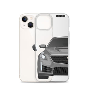 Silver Cadillac CTS-V - iPhone Case