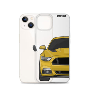 Yellow 15-17 Mustang 5.0 - iPhone Case