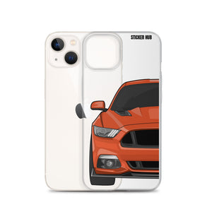 Orange 15-17 Mustang 5.0 - iPhone Case