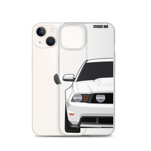 White 11-12 Mustang 5.0 - iPhone Case