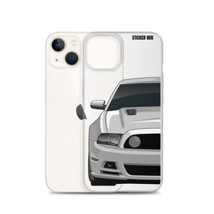 Silver 13-14 Mustang 5.0 - iPhone Case