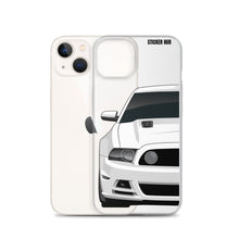 Load image into Gallery viewer, White 13-14 Mustang 5.0 - iPhone Case