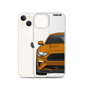 Orange 18-21 Mustang 5.0 - iPhone Case