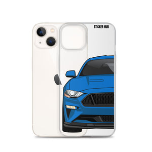 Blue 18-21 Mustang 5.0 - iPhone Case