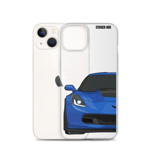 Load image into Gallery viewer, Laguna Blue C7 Corvette Z06 - iPhone Case