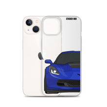 Load image into Gallery viewer, Admiral Blue C7 Corvette Z06 - iPhone Case