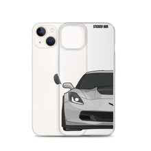 Load image into Gallery viewer, Silver C7 Corvette Z06 - iPhone Case