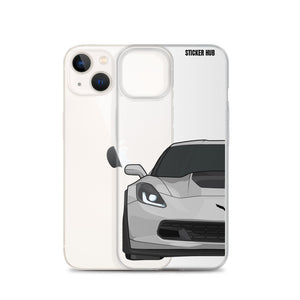 Silver C7 Corvette Z06 - iPhone Case