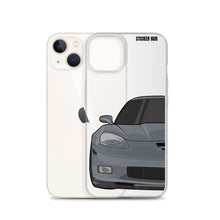 Load image into Gallery viewer, Cyber Gray C6 Corvette Z06 - iPhone Case