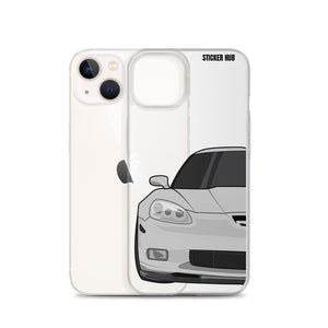 Silver C6 Corvette Z06 - iPhone Case