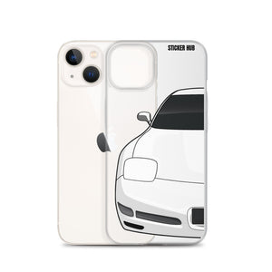 White C5 Corvette Z06 - iPhone Case