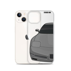 Pewter Gray C5 Corvette Z06 - iPhone Case