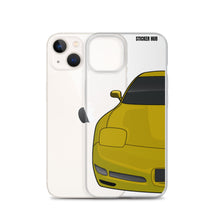 Load image into Gallery viewer, Millennium Yellow C5 Corvette Z06 - iPhone Case