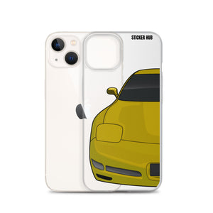 Millennium Yellow C5 Corvette Z06 - iPhone Case